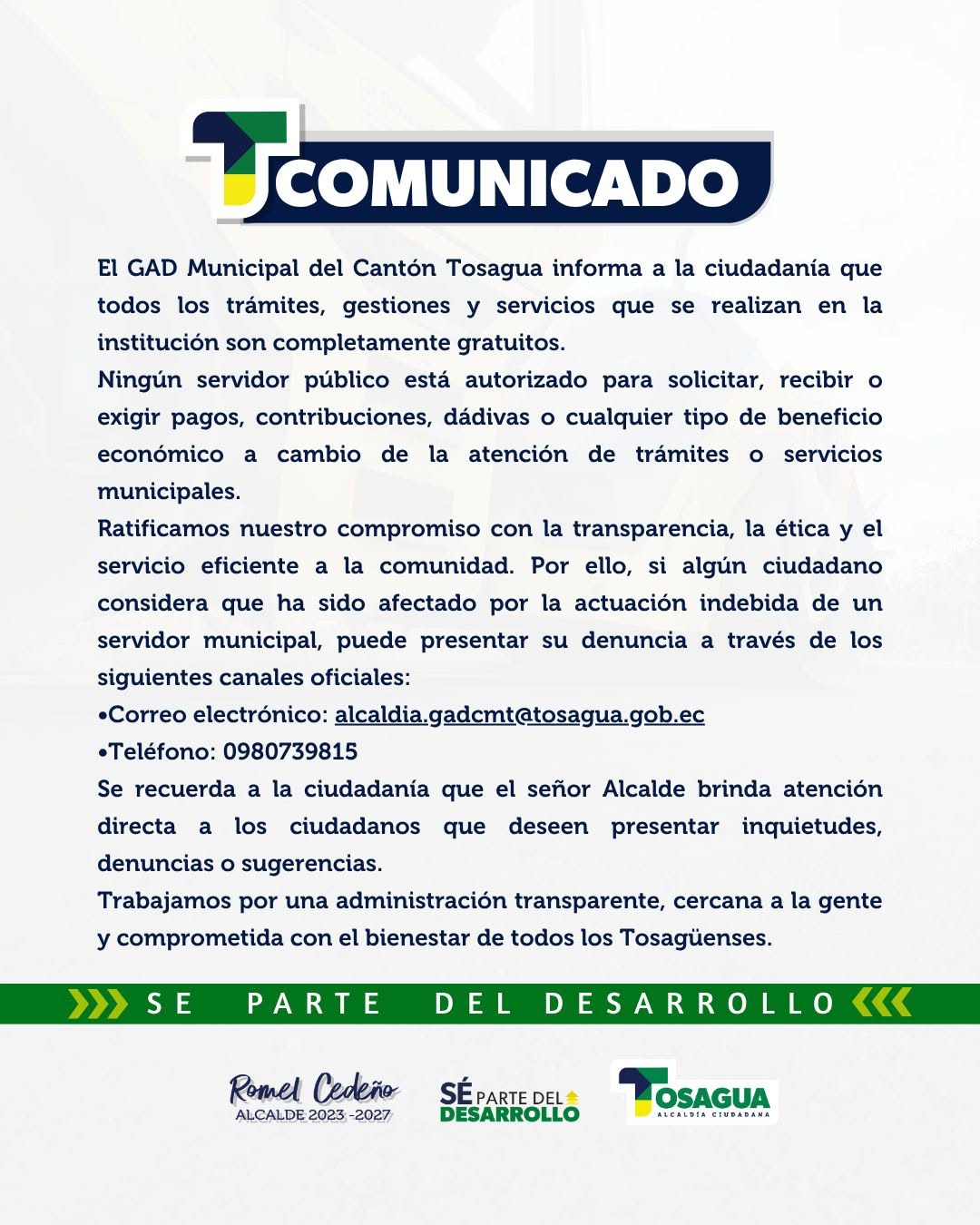 Tramites gratuitos