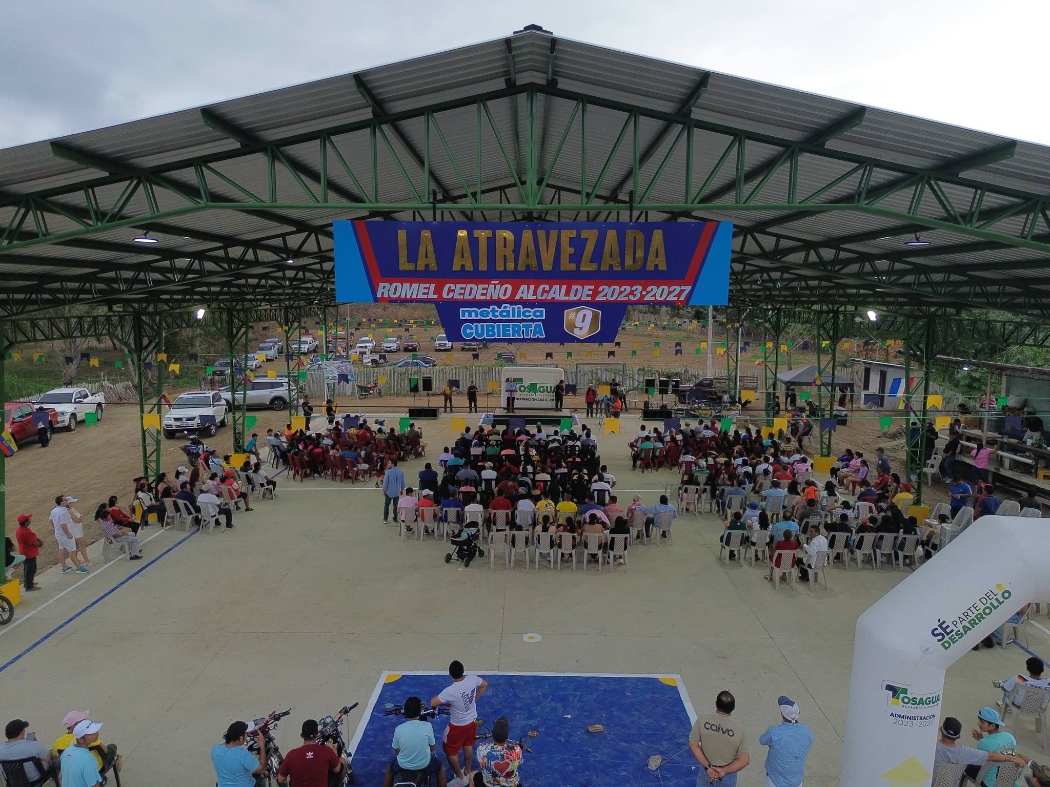 La Atravesada inaugura su nueva cubierta metálica