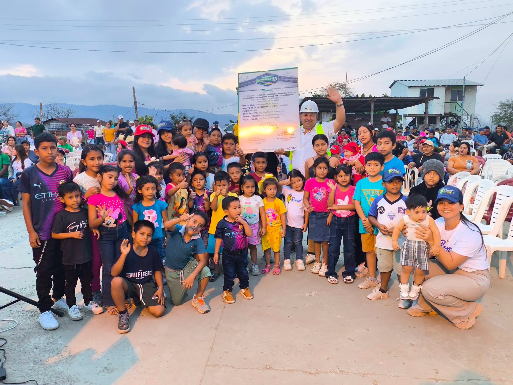 Mutre Adentro avanza con la construcción de un nuevo espacio deportivo